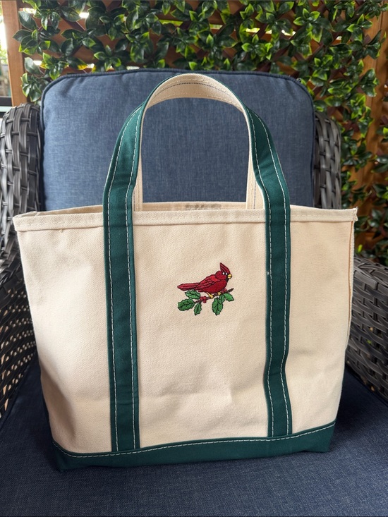 L.L. Bean Handbags - Vtg L.L. Bean Cardinal Boat & Tote